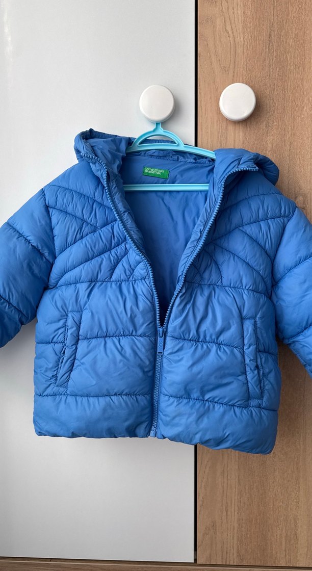 Erkek Çocuk Mavi Kapüşonlu Mont - Görsel 2