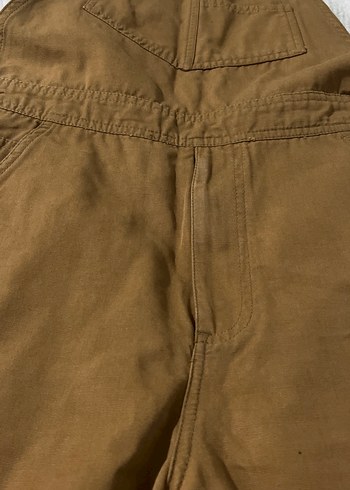 Kadın Kahverengi Askılı Midi Tulum - Görsel 8