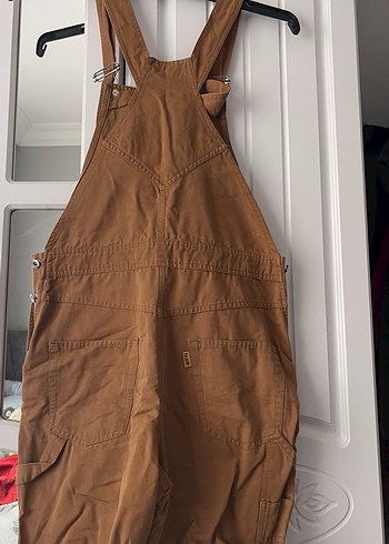 Kadın Kahverengi Askılı Midi Tulum - Görsel 3