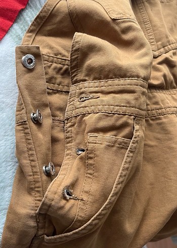 Kadın Kahverengi Askılı Midi Tulum - Görsel 4