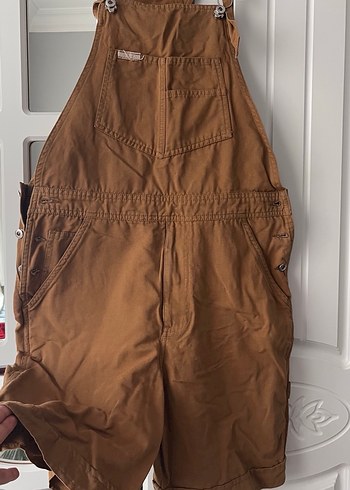 Kadın Kahverengi Askılı Midi Tulum - Görsel 2