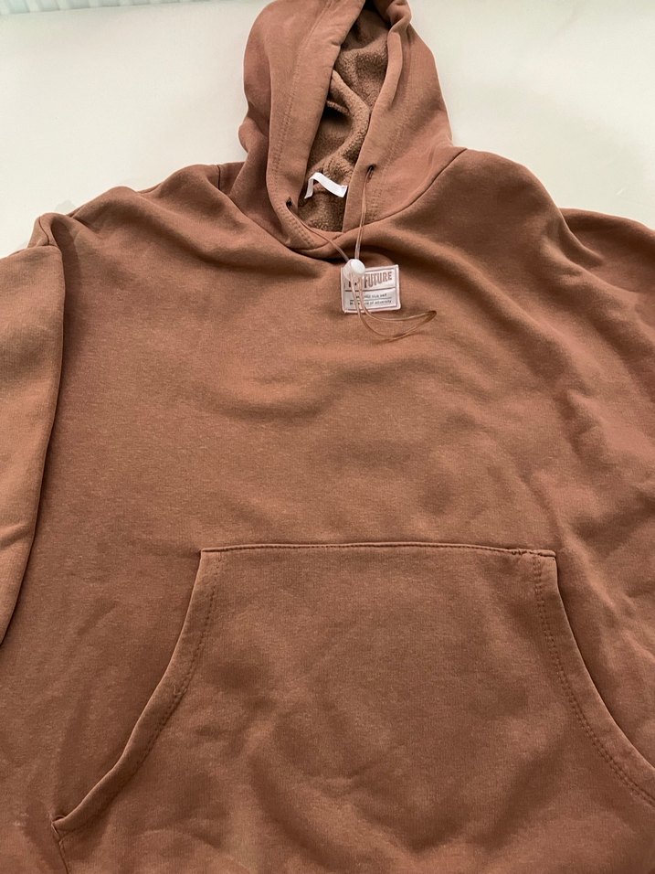 Kadın Kahverengi Yüksek Yakalı Sweatshirt - Görsel 3