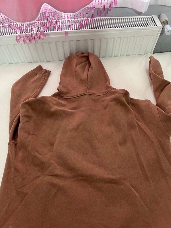 Kadın Kahverengi Yüksek Yakalı Sweatshirt - Görsel 4