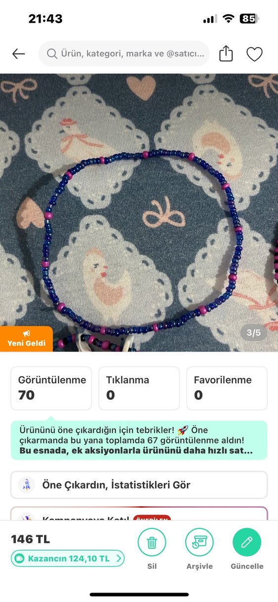 Bohem Çok Renkli Boncuklu Nakışlı Halhallar - Görsel 3