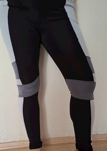 xl Beden gri Renk Gri Spor Midi Tayt