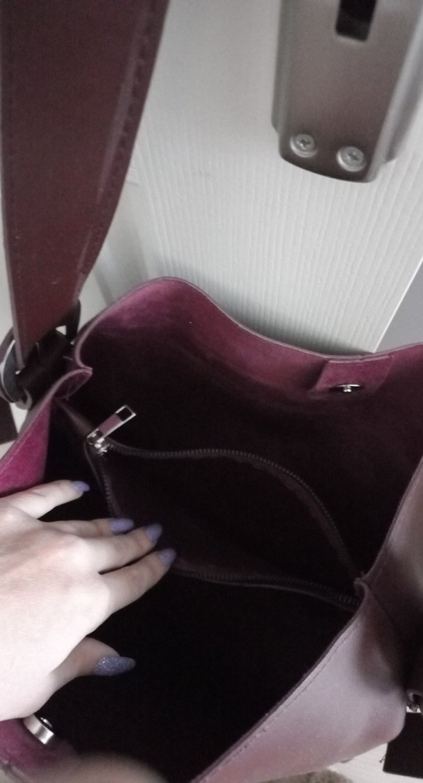 Bordo Kadın Çanta - Görsel 3