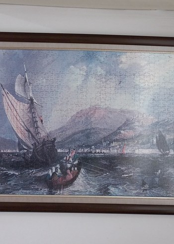 1000 parçalık tamamlanmış,özel çerçeveli puzzle 77×56 - Görsel 2