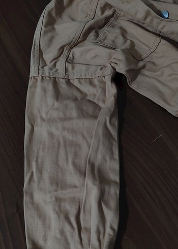 Diğer Bej Düğmeli Kadın Denim Ceket