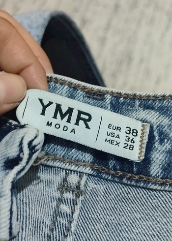 38 Beden mavi Renk Mavi Kadın Taşlı Jean