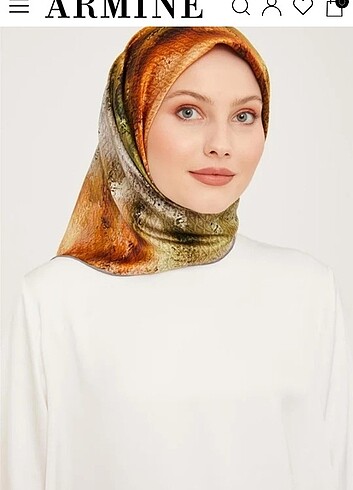 Armine twill ipek eşarp