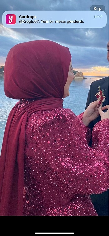 Tasarımcı Kırmızı elbise