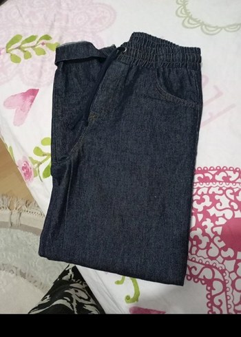 Lacivert Bol Kesim Kot Pantolon