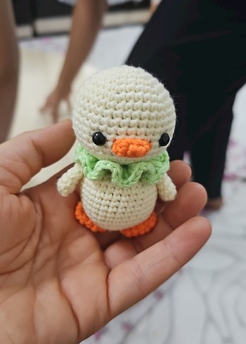 Beden Renkli Örgü Ördek Peluş Oyuncak