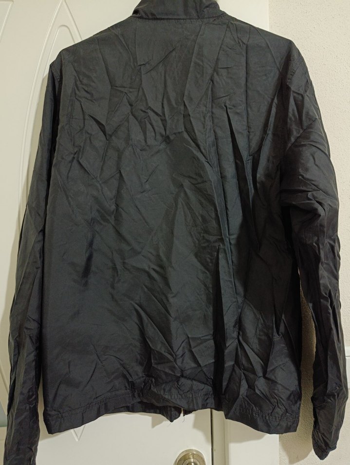 Erkek Siyah Nike Fermuarlı Yağmurluk - Görsel 3