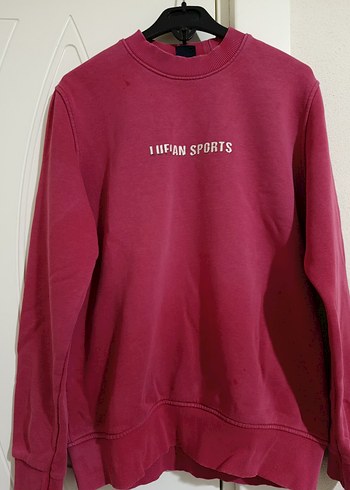 Bordo Kadın Sweatshirt Uzun Kollu - Görsel 3