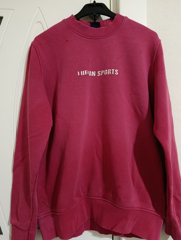 Bordo Kadın Sweatshirt Uzun Kollu - Görsel 3