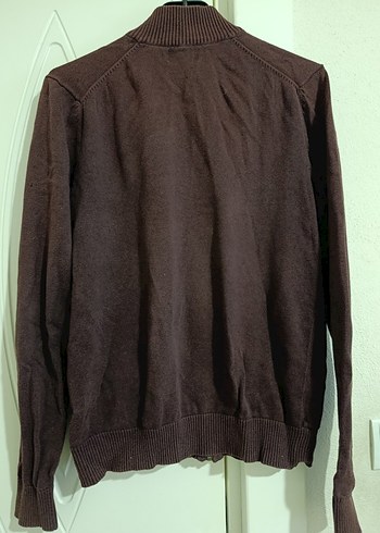 Kahverengi Süet Fermuarlı Erkek Kazak - Görsel 3