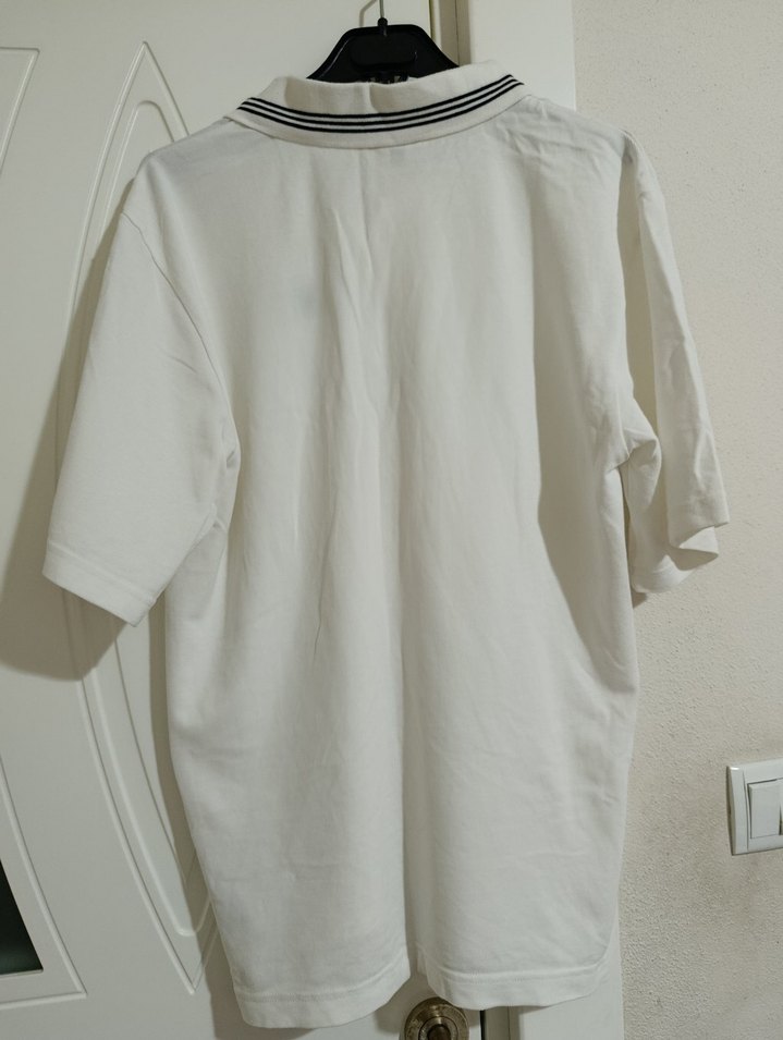 Adidas Beyaz Kısa Kollu Polo Tişört - Görsel 3