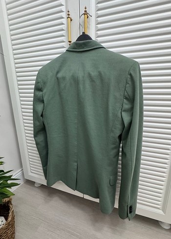 Düğmeli Yeşil Erkek Ceket - Görsel 5