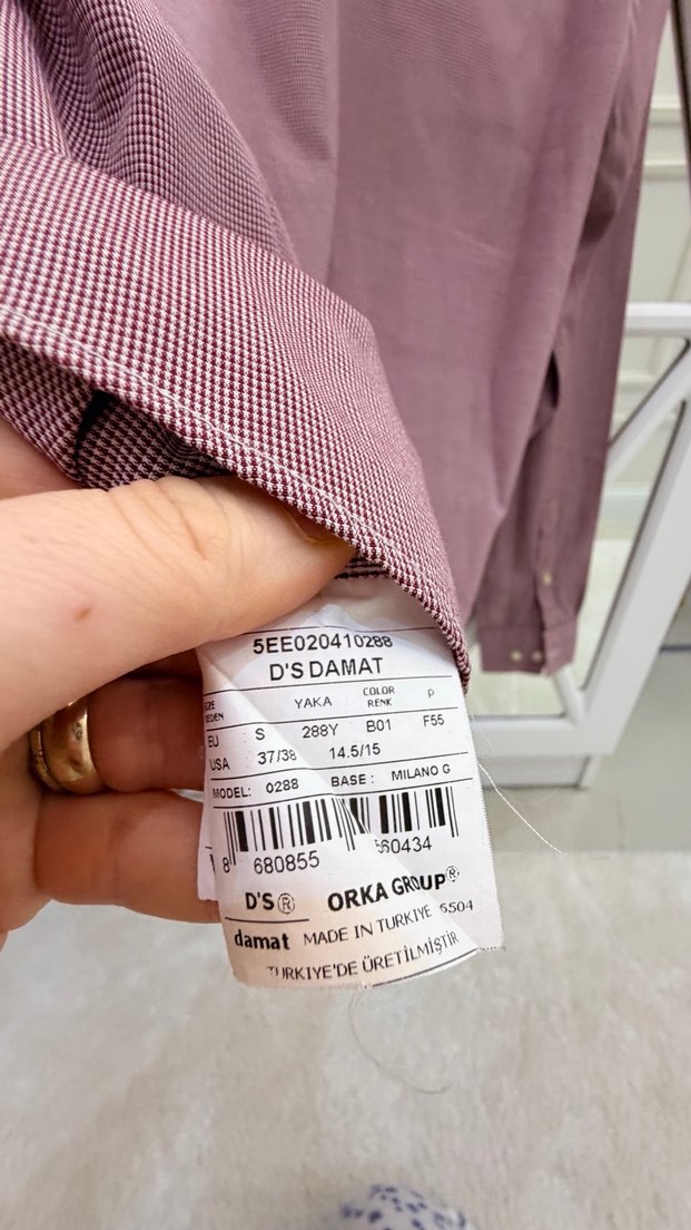 Bordo Erkek Keten Regular Fit Gömlek - Görsel 4