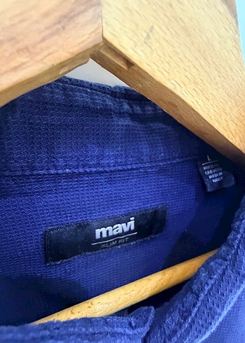 Erkek Koyu Mavi Keten Uzun Kollu Gömlek - Görsel 4