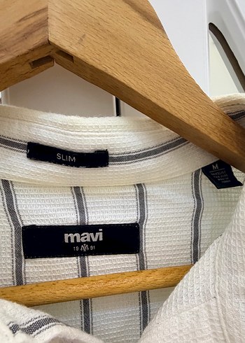 Erkek Gri Çizgili Keten Gömlek - Görsel 2