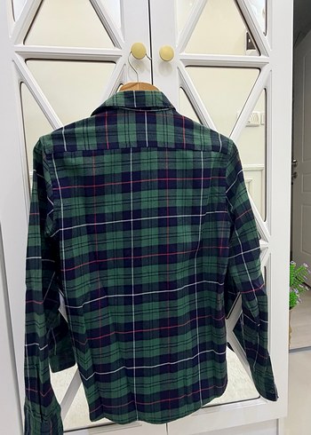 Uzun Kollu Yeşil Düğmeli Erkek Gömlek - Görsel 4