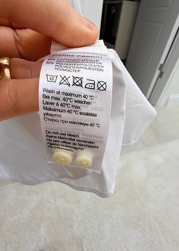 Beyaz Düğmeli Klasik Erkek  Gömlek - Görsel 4