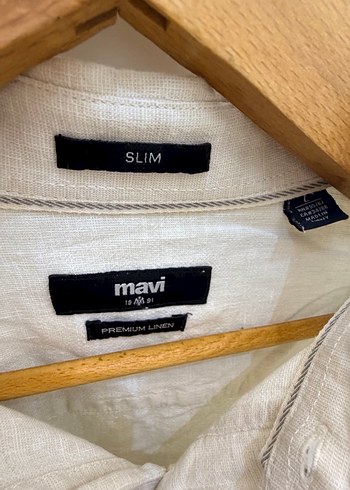 Erkek Beyaz Keten Uzun Kollu Gömlek - Görsel 4