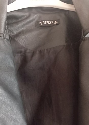 Siyah Deri Biker Ceket Kadın - Görsel 3