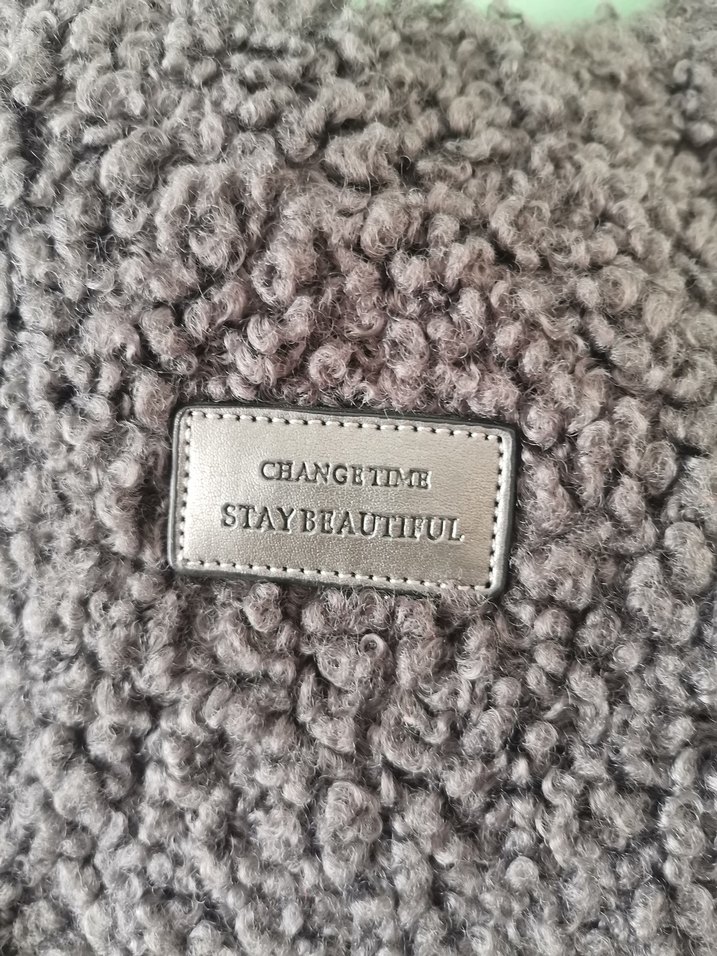 Gri Kürklü Kadın Günlük Çanta - Görsel 3