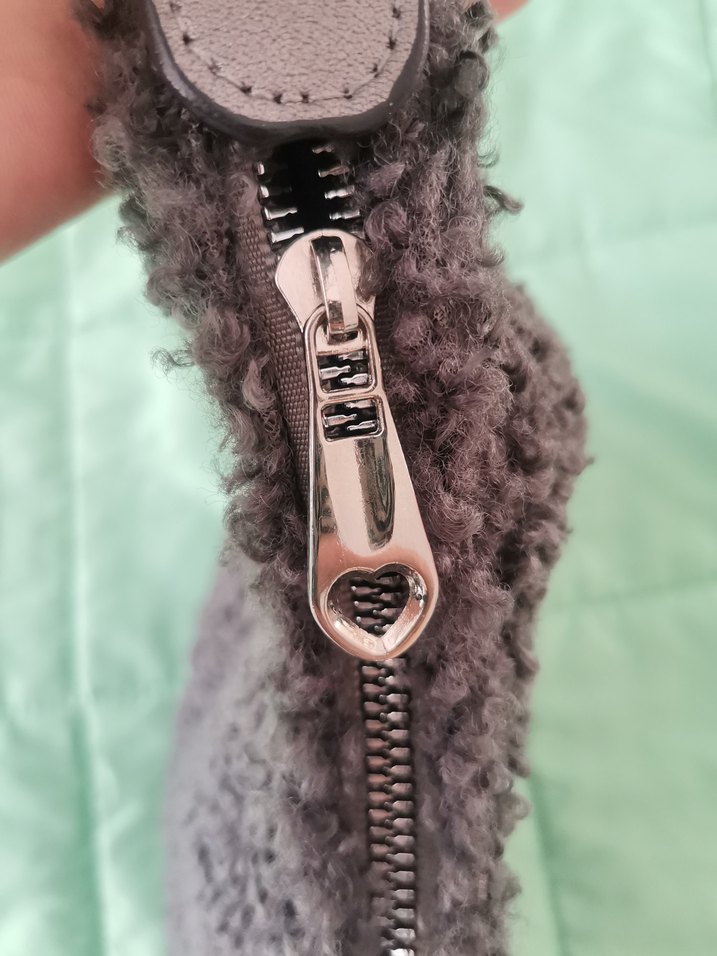 Gri Kürklü Kadın Günlük Çanta - Görsel 4