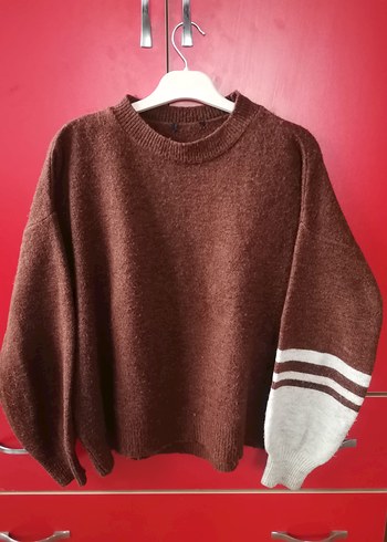 Kol Detaylı Bisiklet Yaka Kazak - Görsel 2