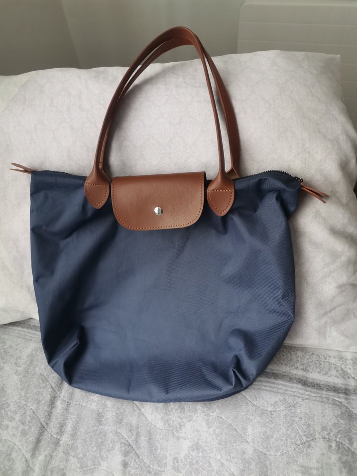 Taba Detaylı Lacivert Kol Çantası - Görsel 2