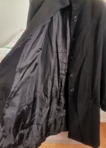 Dik Yaka Uzun Kaşe Kaban - Görsel 4