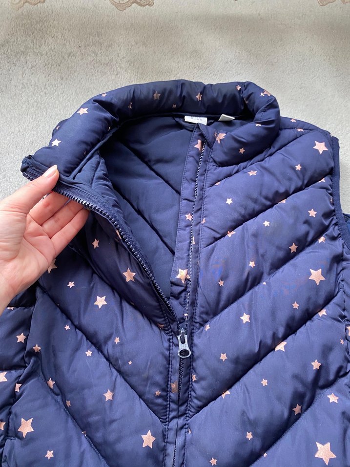 Mavi Kız Yeleği Yıldız Desenli - Görsel 4