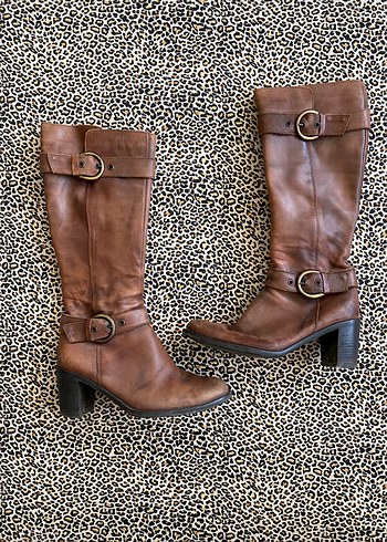 American Vintage Vero Cuio Y2k Vintage Eskitme Retro İtalyan Kahverengi Cizme