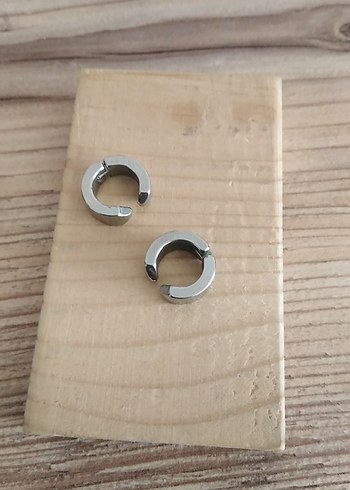 silver sıkıştırmalı Küpe