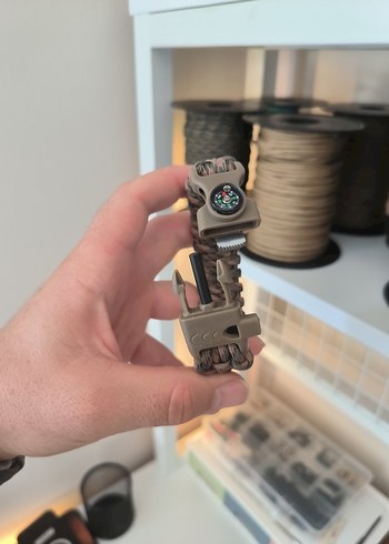 Kamuflaj Desenli Paracord Bileklik - Görsel 3