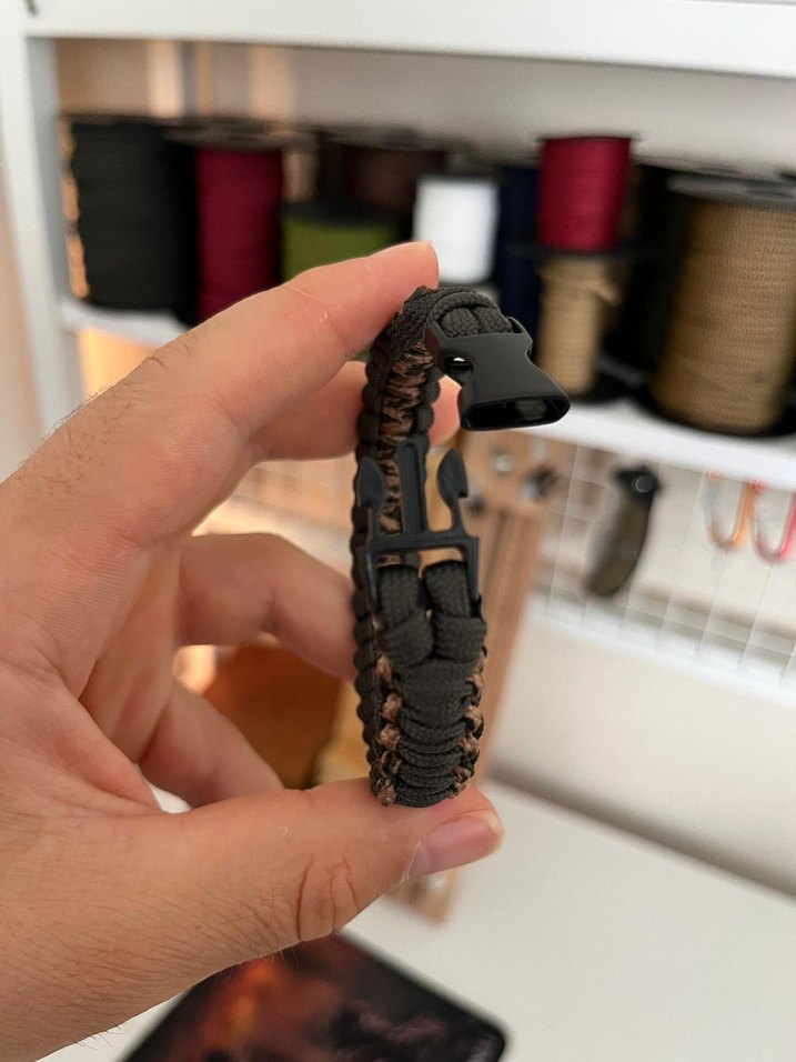 Kamuflaj İnce Paracord Bileklik - Görsel 2