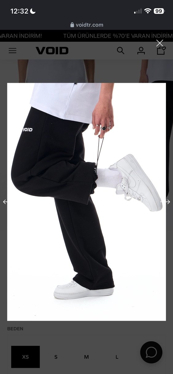 Void Siyah Eşofman Altı Sitesinden Aldım Bana Olmadı - Görsel 3