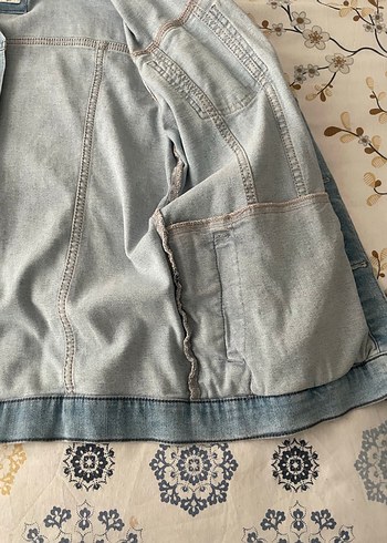 Düğmeli Kot Denim Ceket 156-160 cm - Görsel 3