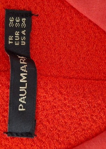 Kırmızı Uzun Kollu Midi Triko Elbise - Görsel 3