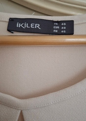 Krem siyah çizğili Midi Casual Elbise - Görsel 3