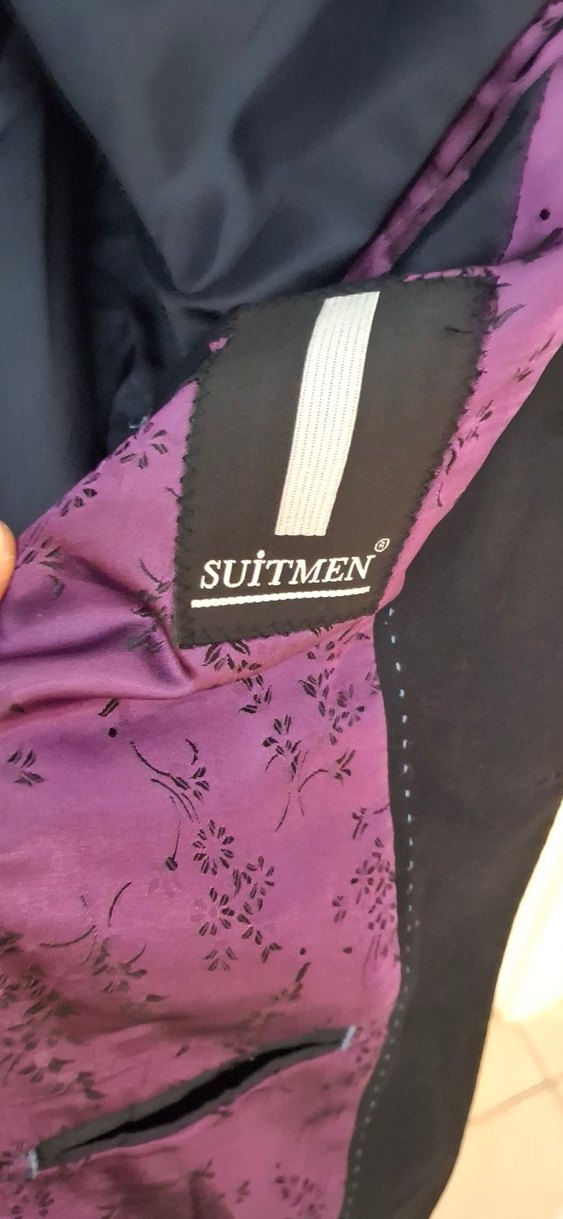 Düğmeli Erkek Siyah Blazer Ceket - Görsel 2