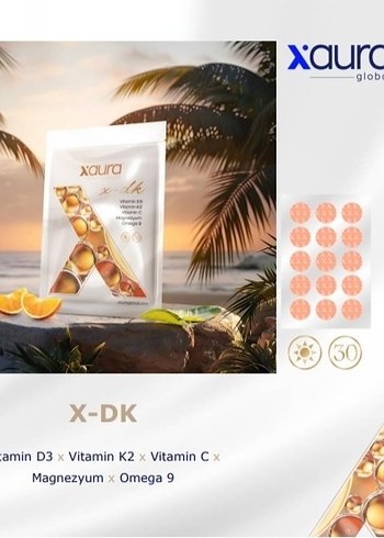 X-DK kasları ve kemik desteği d vitami transdermal bantlar