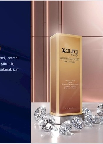 Xaura 24K Anti-Aging ,kırışıklık için kullanılır.