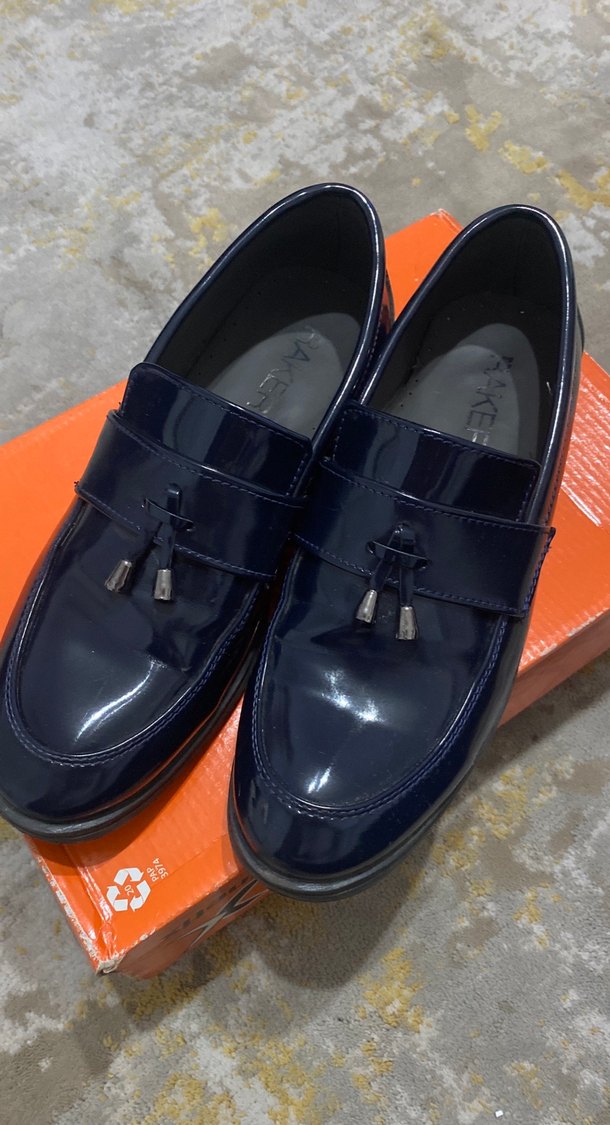 Parlak Mavi Tokalı Erkek Çocuk Ayakkabısı - Görsel 2