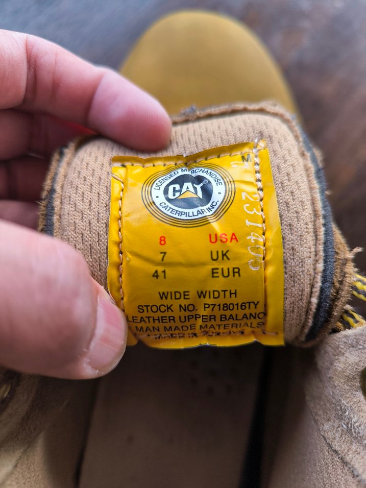 Sarı Süet CAT erkek Botları (41) - Görsel 4