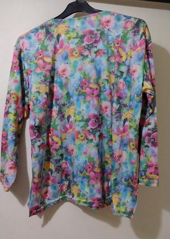 Bohem Tarz Uzun Kollu V Yaka bluz - Görsel 3